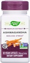 Nature's Way Ashwagandha, ストレスを軽減*, プレミアムエキス, 適応性*, 非GMOプロジェクト検証, ビーガン, 60 カプセル