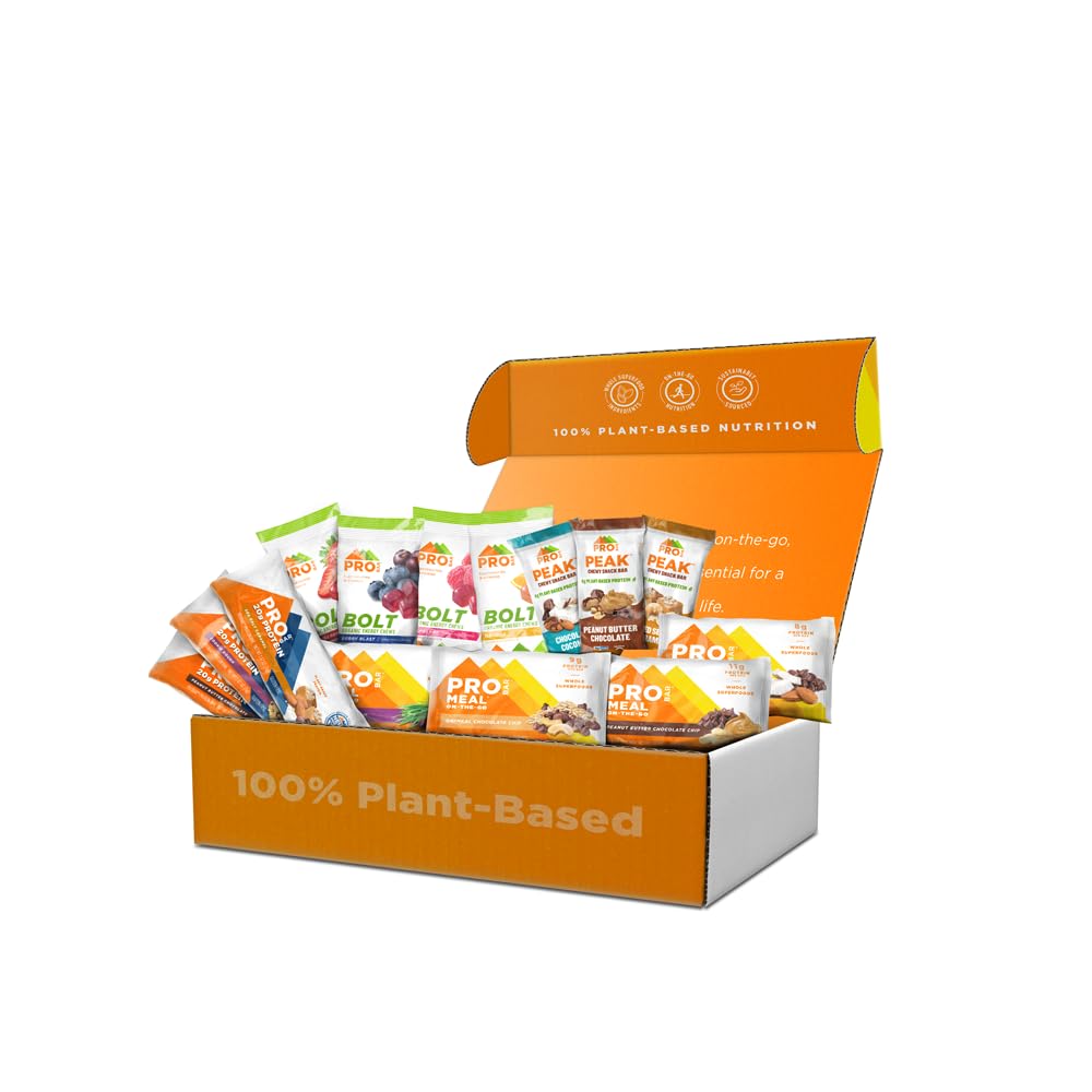 PROBAR - 植物ベースのスターターパック - グルテンフリー、非GMO、ヘルシー、ハイプロテインスナック - ハイキング、サイクリング、キャンプ、スノーボード、スキーのための自然エネルギー(14カウント)