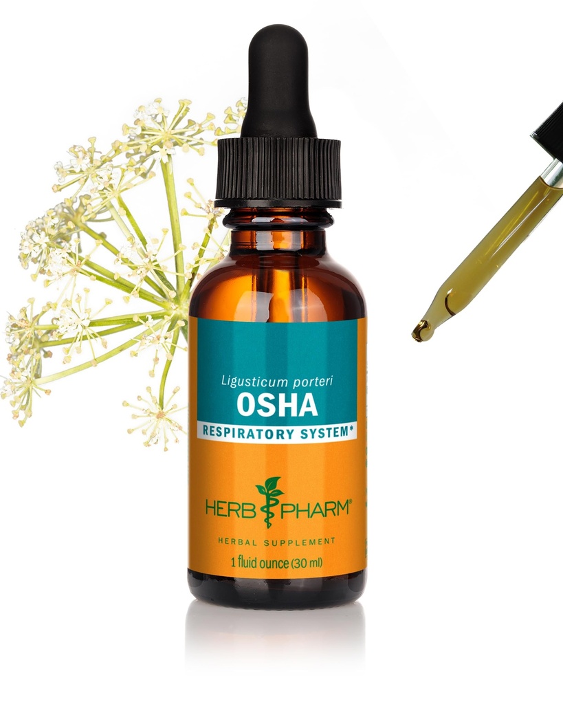 Herb Pharm Osha Root 液体抽出物 のための 呼吸器サポート - 1 Ounce