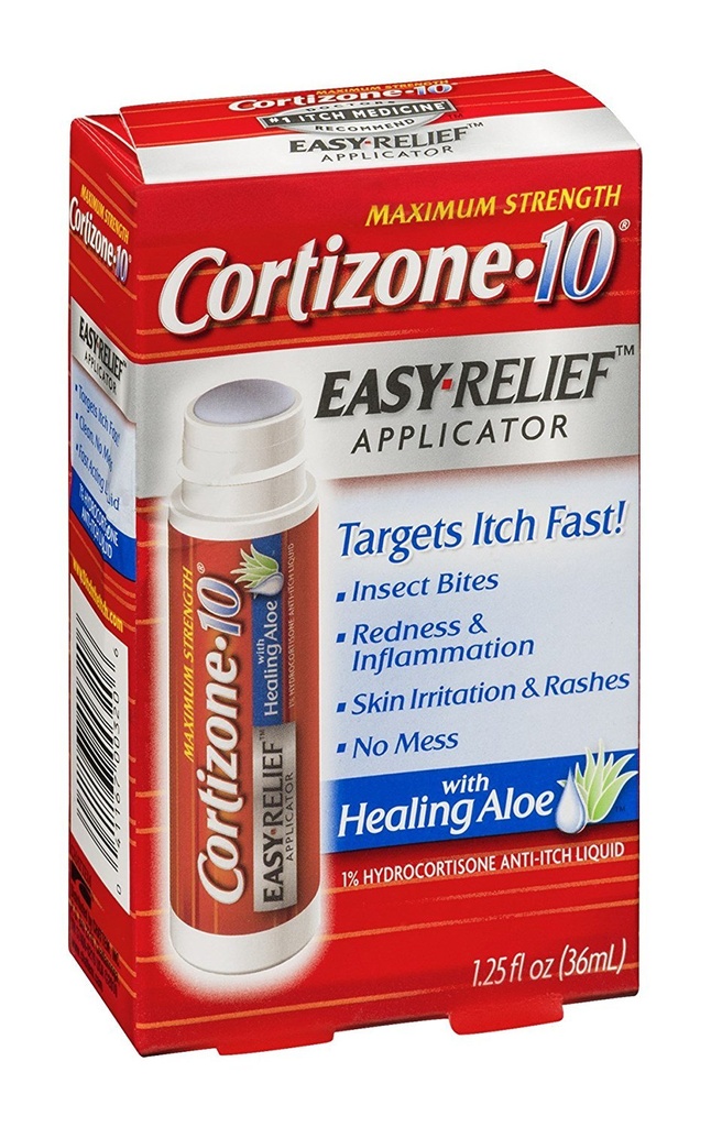 Cortizone 10の容易なApplctoのサイズ1.25zのCortizoneの癒やすアロエ1.25ozの容易な救助のアプリケーター