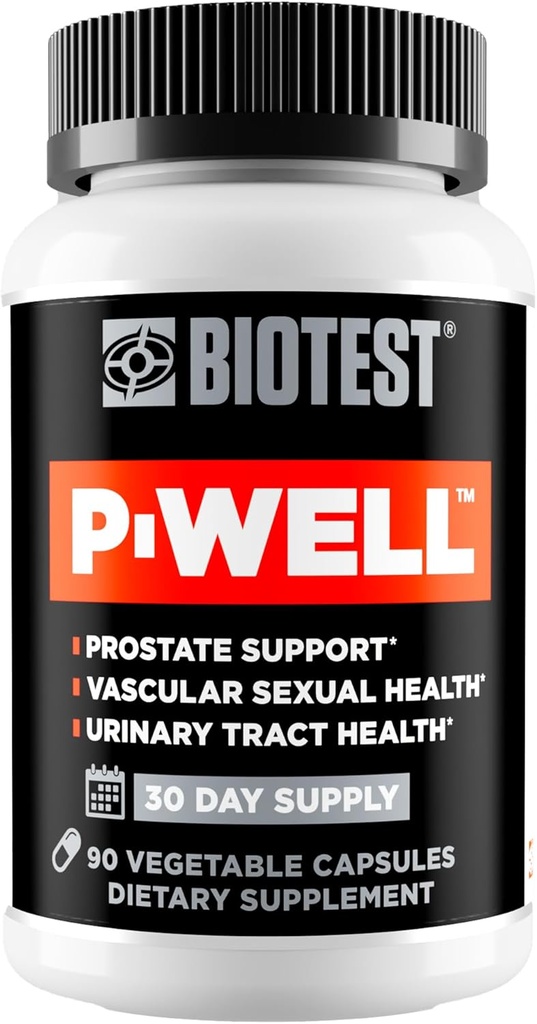 Biotest P-Well - 上流対前立腺プロトコル、30サービング - 180mg Pomegranate Punicalagins、30mg Lycopene、500mg Cranberry 50:1-90カプセル