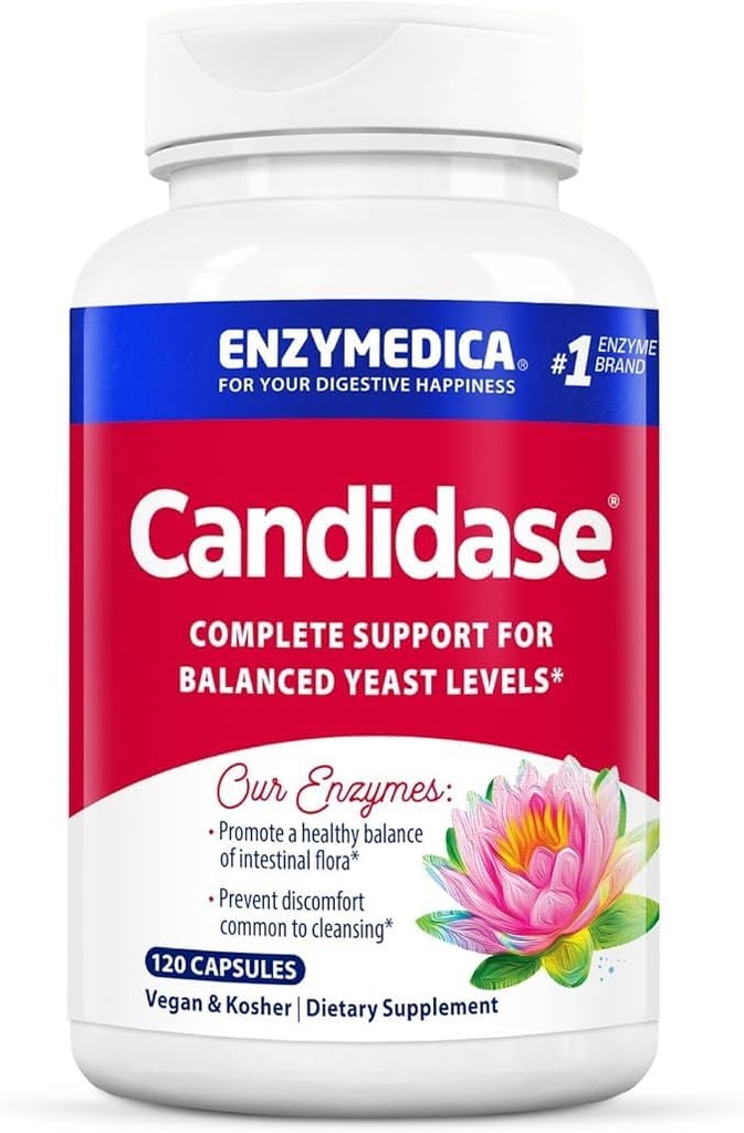 Enzymedica, Candidase, Gentle Cleansing サポートの酵素, Gut Health, 120 カウント