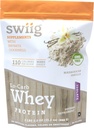 swiig Lo-Carb Whey Protein Powder, Madagascar Vanilla, Isolate, No Artificial Flavors, Colors or Sweeteners, No Fillers, 2.2 Pound Bag