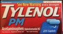 Tylenol PMの余分強さの小包(225のct。) (2のパック)