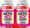 (2 Pack) Great Results Keto ACV Gummies - Advanced Formula Great Results Keto plus ACV Gummies Apple Cider Vinegar Great Results ACV Gummies Dietary Supplement Reviews (120 Gummies)
