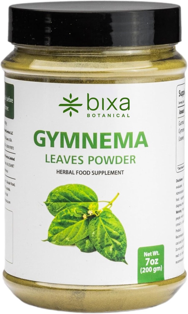 bixa BOTANICAL Gymnemaリーフパウダー(Gudmar、Shardunika) 7 Oz/200 GRM | 消化刺激剤 | 天然ハーブサプリメント