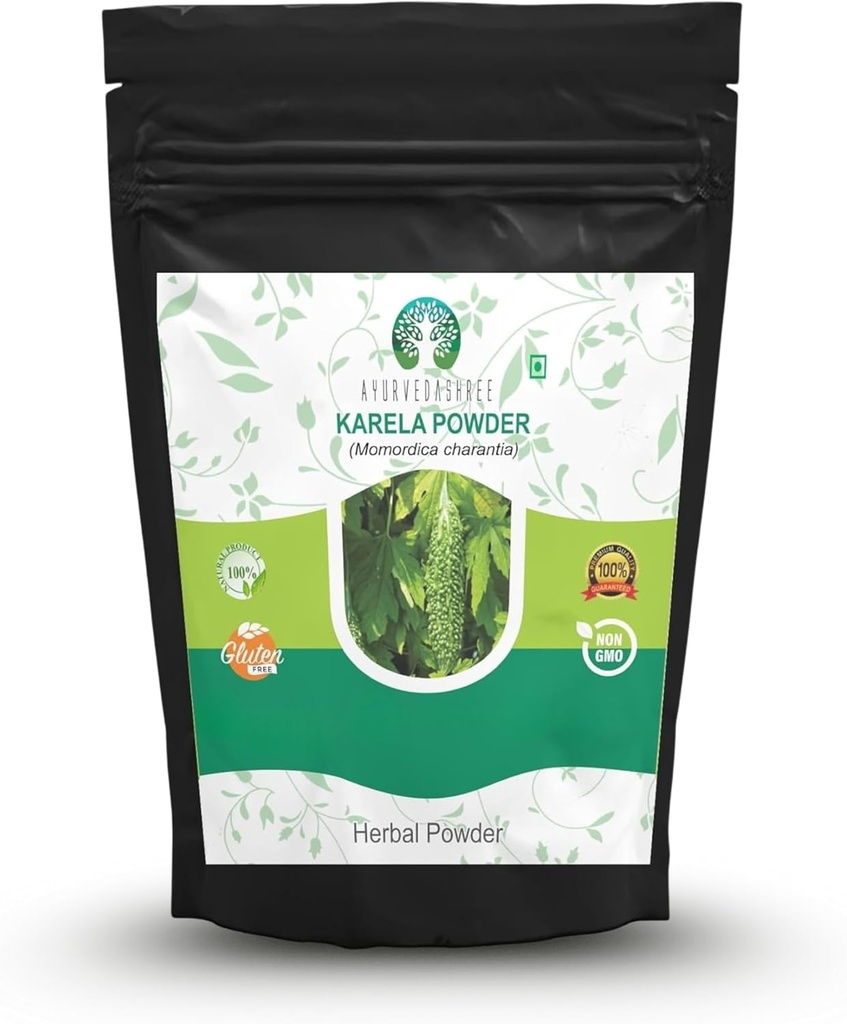 ビターメロンパウダー200 Gm I Momordica Charantia/Karelaフルーツパウダー I Ayurvedicハーブ Iサポート肝臓機能 I ハーブサプリメント 私は皮膚と胃をサポート