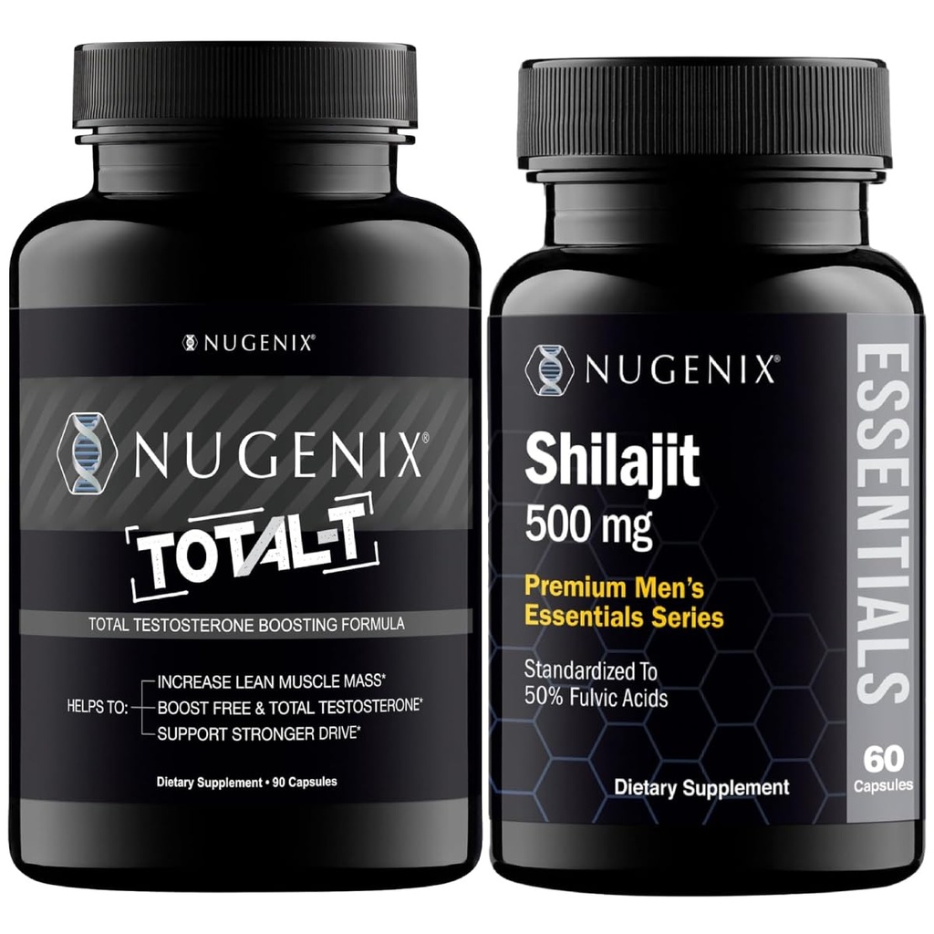 Nugenix エッセンシャル silajit と 合計 T テストステロン ブースター 男性用