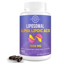 LiposomalアルファLipoicの酸1500mg-withのアセチルLカルニチン900mg& Ubiquinol 100mg&のビタミンE 15mg、ALA 酸化防止剤のグルコースのMetaismbolの神経エネルギーCardiovascular、60のSoftgelsのための補足
