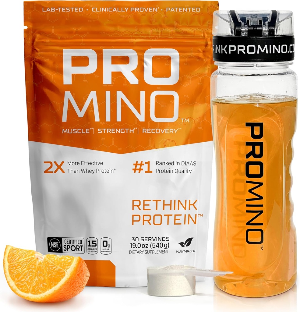 Rethink Protein、Whey Protein、Mega-Dose Leucine(EAA + BCAA)、Ultra-Fast-Acting Muscle Recovery、NSF認定、睡眠中に筋肉を構築* - オレンジ、30サービング