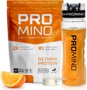 Rethink Protein、Whey Protein、Mega-Dose Leucine(EAA + BCAA)、Ultra-Fast-Acting Muscle Recovery、NSF認定、睡眠中に筋肉を構築* - オレンジ、30サービング