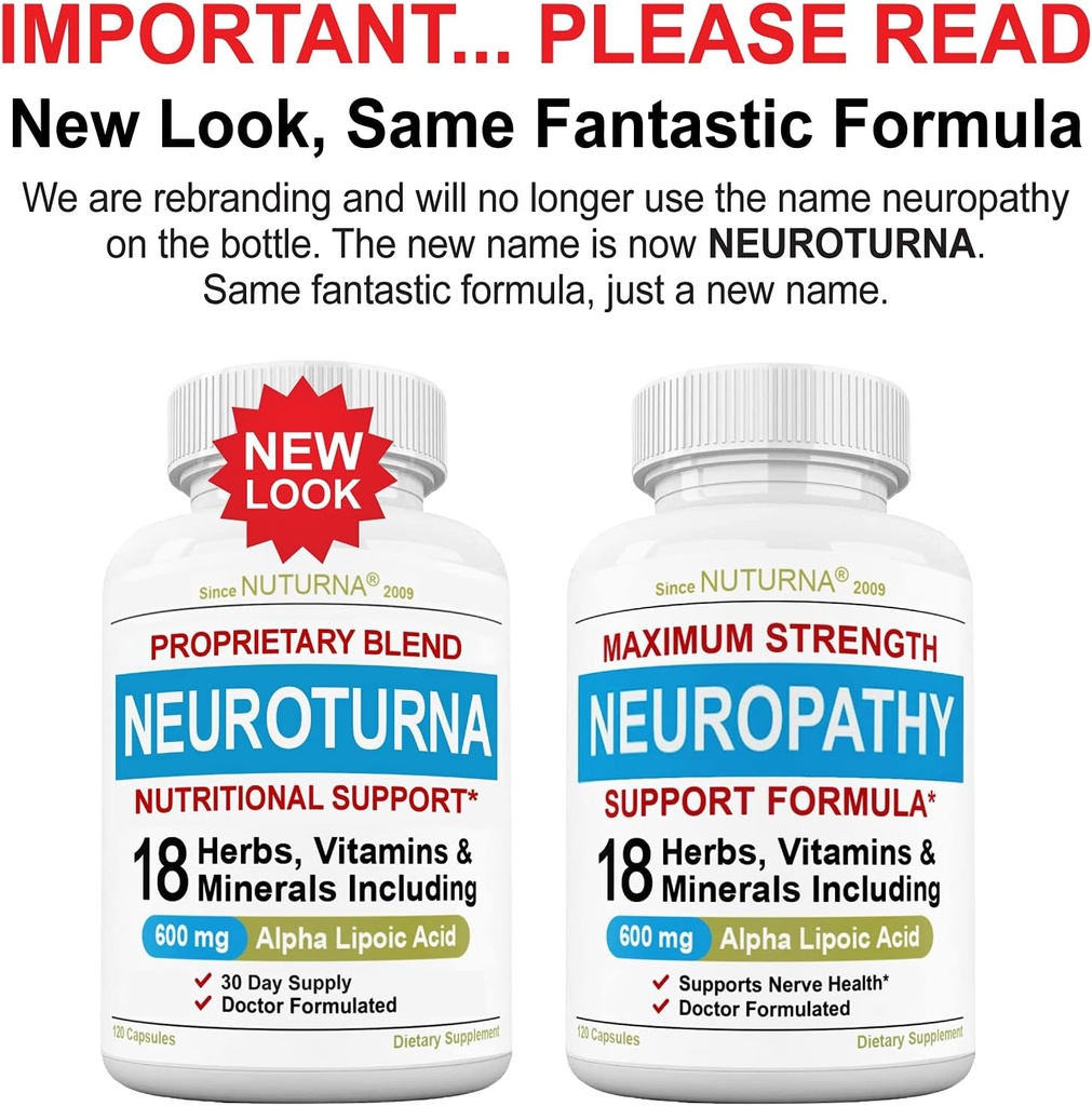 (3パック) 600 mgアルファリポ酸ニューロパシーサポートサプリメント - Benfotiamine、Peripheral、フィート、手指の足のつま先、最高の最大強度ナチュラルリニュービタミン - 360キャップ、90日