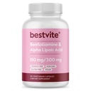 Benfotiamine 150mg/アルファリポ酸300mg (120のベジタリアンのカプセル) - Stearates無し - 完全菜食主義者のグルテンフリー-非GMO