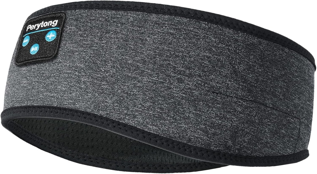 Perytongの睡眠のヘッドホーン、無線ヘッドホーンBluetoothのヘッドバンド、側面の眠る人のための睡眠のイヤホーン、伸縮性がある音楽睡眠のヘッドバンド、ASMRの無線目のマスクの技術のガジェットのギフト