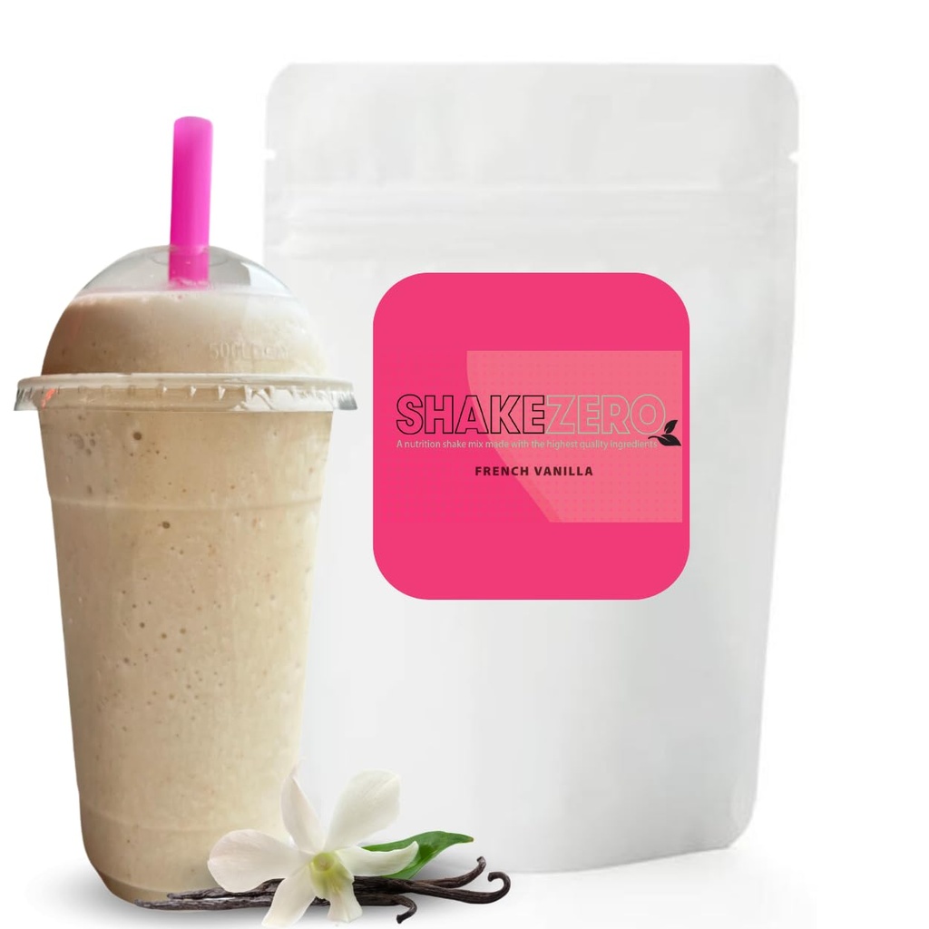 Shakezeroのフランスのバニラ(1-5lb Pkg)   植物ベースの蛋白質の粉の取り替えのシェイク ミックス