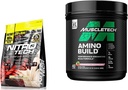 MuscleTech Nitro-Tech Whey Protein Powder Isolate & Peptides | タンパク質 + 筋肉の利益のためのクレアチン + BCAA アミノ酸 + 電解質粉末 アミノ酸 7g の BCAA + 電解質サポート