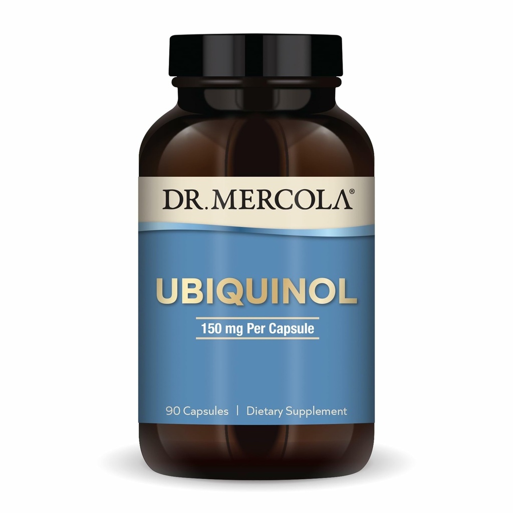 Mercola Ubiquinol博士 - 150 mg Ubiquinol - エネルギー生産をサポート - 抗酸化サプリメント - 非GMO、グルテンフリー&大豆フリー - 90カプセル(90サービング)