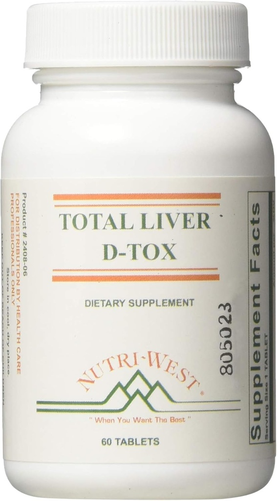 Nutri-West - トータルバイバーD-Tox - 60