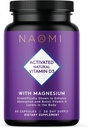 NAOMIは強い骨、歯、筋肉、免疫および気分サポート、非GMOのグルテンフリー、60の野菜の帽子、30日の供給のためのマグネシウムが付いているビタミンD3 5000 IU (125のmcg)の補足を活動化させました