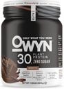 OWYN Only What You Need Pro Elite High Protein Powder, 30g Vegan Protein for Workout Recovery, Delicious Smooth Taste, Zero Sugar, Low Net Carbs, Chocolate, 12 Servings (1.32 LB)