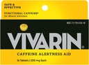 Vivarin、カフェインの丸薬、各タブレットの200mgカフェイン、安全かつ効果的にあなたが覚醒、警戒援助、エネルギーサプリメント、16錠 - 5パック滞在するのに役立ちます