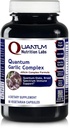 Quantum Nutrition Labs Quantum Garlic Complex - Garlic Allicin Supplements, Garlic Pills, Allicin Extract, Garlic Extract, 有機ニンニクカプセル, 免疫サポート - 60 ベジタリアンカプセル