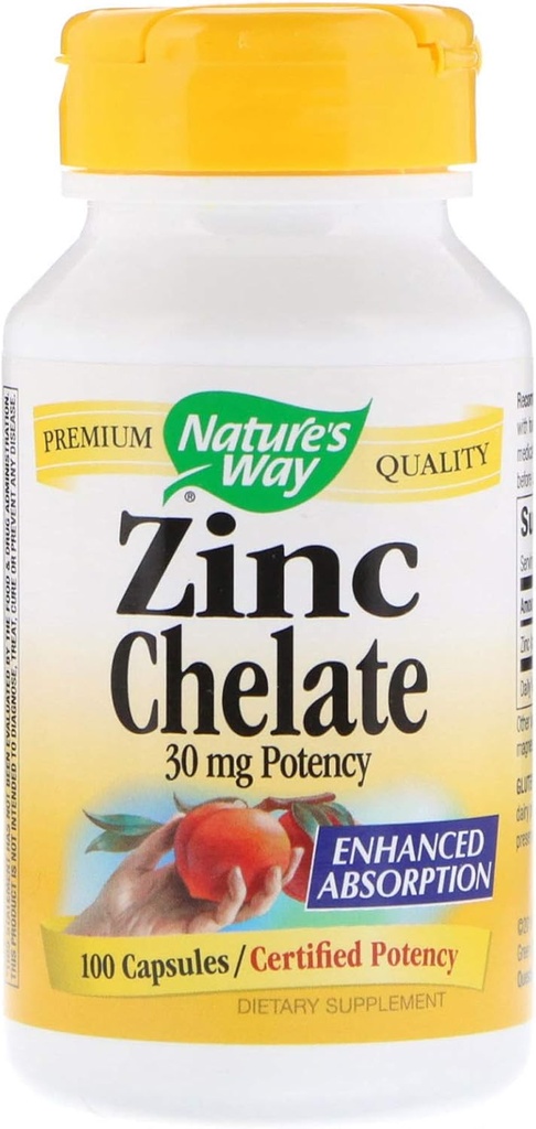 亜鉛Chelate 30mgの100の計算(2のパック)