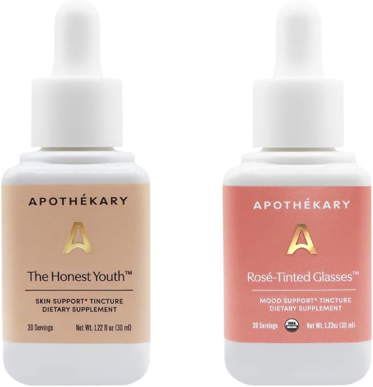 Apothékary Beauty Duo, Herbal Supplement Bundle, Rose Tinted Glasses and The Honest Youth