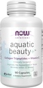 NOW Foods Solutions Aquatic Beauty+カプセル - 海洋コラーゲンとビタミンCサプリメント 若々しい皮膚*、非GMO、60カプセル