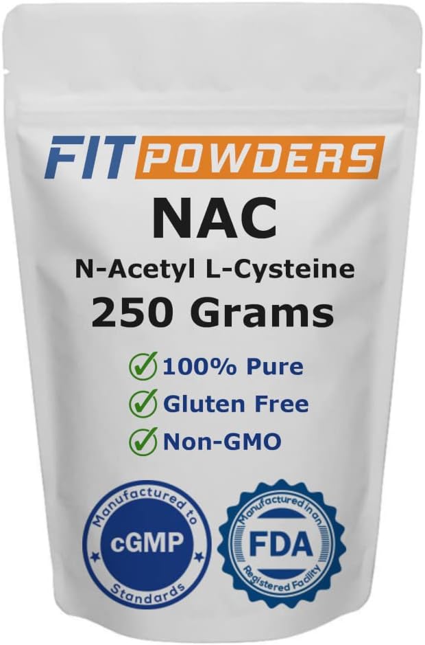 NACの粉N-アセチルL-Cysteineの粉の Scoopは含んでいます(250グラム)