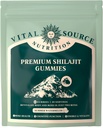 Vital Source Nutrition - Premium Shilajit Gummies - 骨、脳、エネルギーとバイタリティサポート - Himalayan Organic Shilajit - ビーガン、グルテンフリー&ハラール - サマーウォーターメロン - 60グミ - 30 サービング