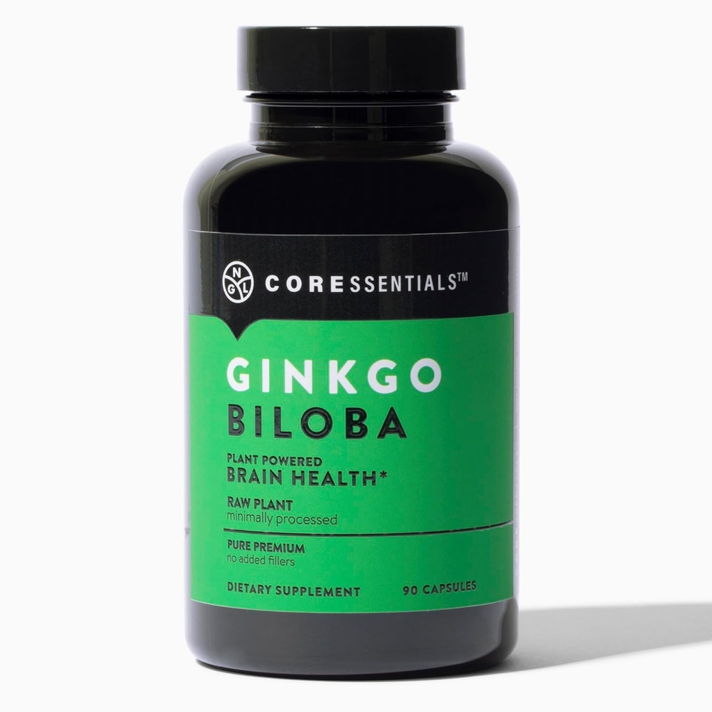 NGL Ginkgo Biloba - 90のカプセル、植物動力を与えられた頭脳の健康の補足、純粋な優れた未加工植物の方式、最小限に処理される、加えられた注入口無し