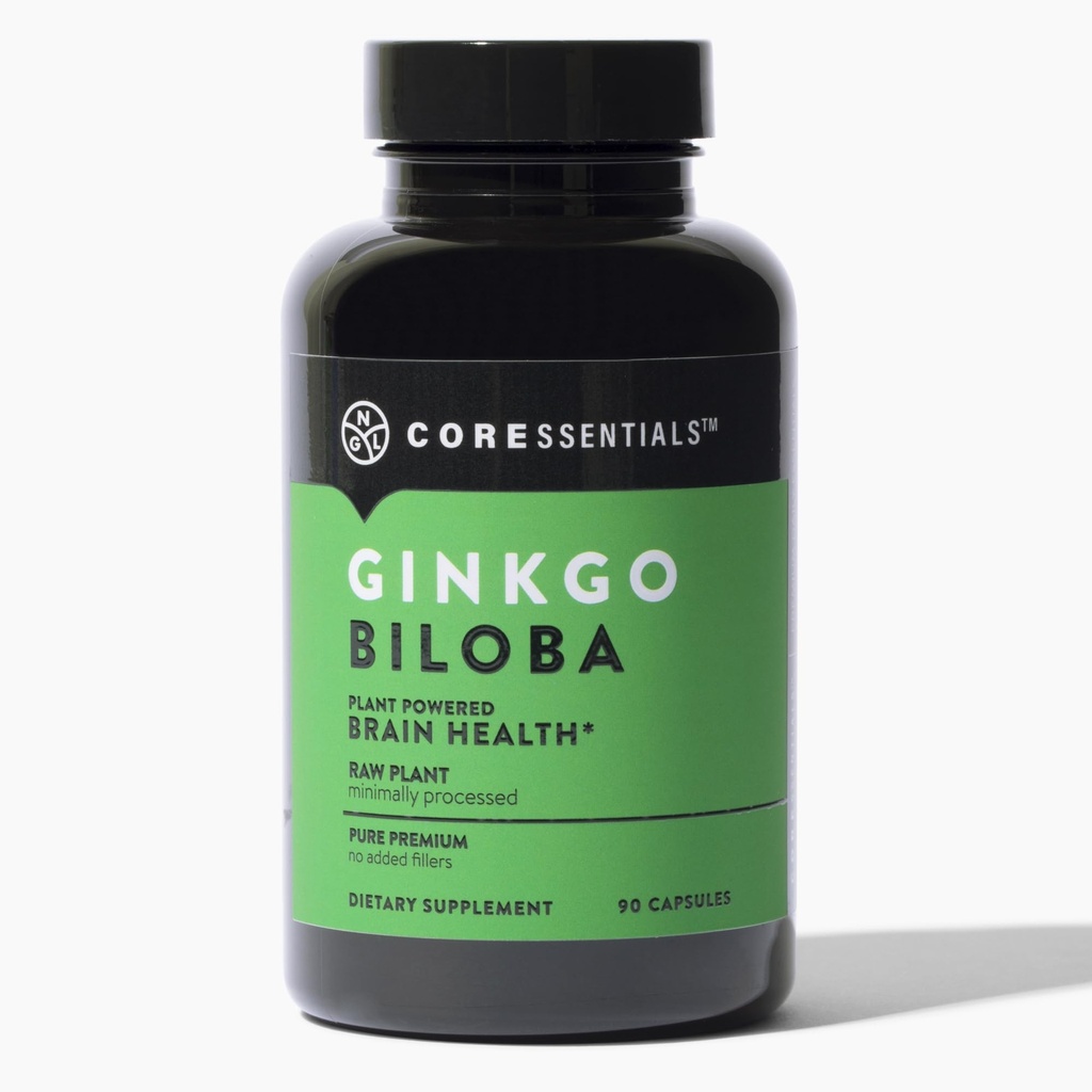 NGL Ginkgo Biloba - 90のカプセル、植物動力を与えられた頭脳の健康の補足、純粋な優れた未加工植物の方式、最小限に処理される、加えられた注入口無し