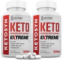 (2つのパック) Ketosyn Keto ACVの極端の丸薬1675のMG Ketoサポート ブレンドのカプセルはKeto ACVに代わります Appleのサイダーの酢の余分バージンのオリーブオイルの粉の緑茶の葉120のカプセルと方式化される