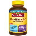 自然はBiotin 2500 mcg、健康な毛皮および釘サポート、120のSoftgelsの120日の供給のためのサプリメントが付いている毛皮および釘をなしました