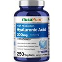 NusaPure Hyaluronic酸300mg 250 Veggieカプセル(非GMO、ビーガン)