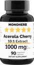 MONOHERB Acerolaチェリーエキス1000mg - 90カプセル
