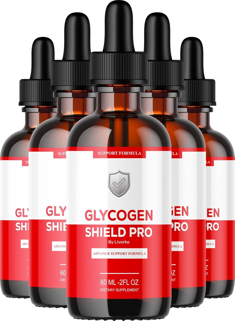 (5 Pack) Glycogen Shield Pro - Glycogen Shield Pro Drops, GlycogenShield Pro Drops, GlycogenShield Pro Support, Glycogen Shield Pro Support, Glycogen Shield Pro Supplement, 5 Bottles for 150 Days