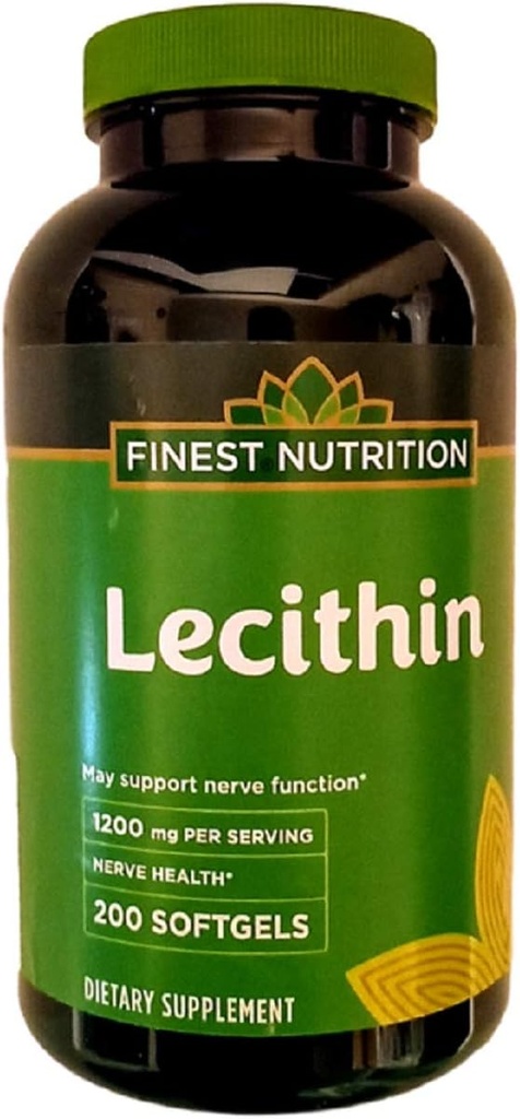 ファインスト栄養レシチン1200mg Softgels 200 ea ファインスト栄養物