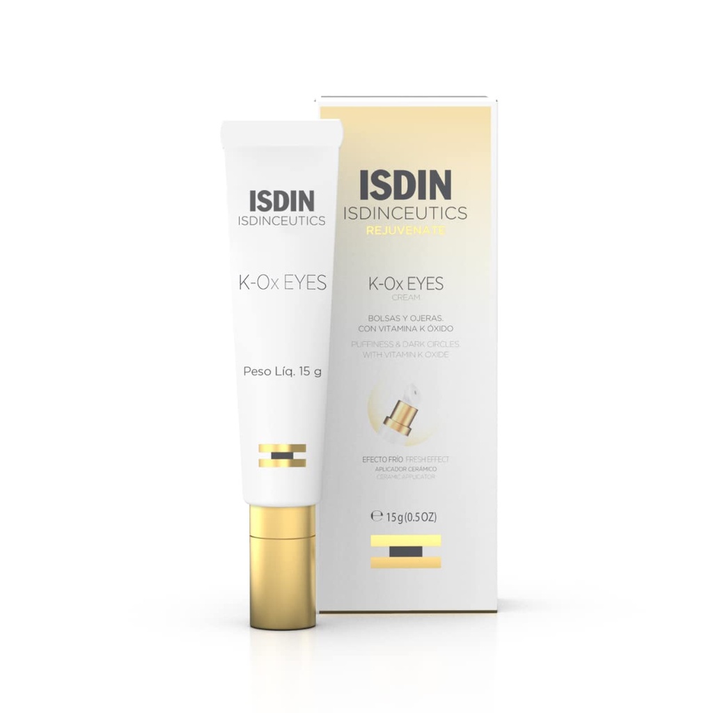 ISDINのIsdinceutics K-Oxの目 - 濃い円のための豊富なビタミンKの酸化物の目のクリームおよび下目の若返り、0.5 OZ