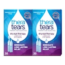 TheraTears ドライアイセラピー ドライアイドロップ ドライアイ、防腐フリーアイドロップ 30 シングルユースバイアル (2パック)