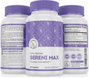 SERINI-MAX - 5-HTP気分サポートサプリメント+カルシウム - 心のカルムと平和的な状態をサポート - ブーストセロトニン、ストレス管理と睡眠サポートサプリメントのための5HTP 200mg - 60カプセル