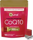 Qunol CoQ10 200mg Soft Chews, Extra Strength & Ultra High Absorption Coenzyme Q10 Supplement, #1 Cardiologist Recommended Supplement for Heart Health, 90 Count