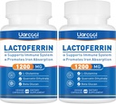 Lactoferrin Supplement 1200mg for Healthy Immune Support-Gluten-Free, Vegetarian - 60 Softgels(2 Bottles)
