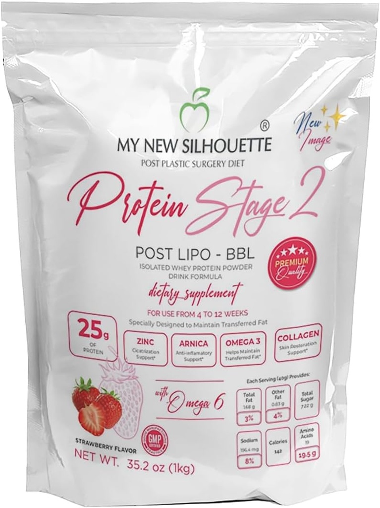 Protein My New Silhouette Stage 2 with omegas + 25 Grams per Serving (Strawberry)