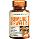 Boswellia Serrata Turmeric Supplement for Joint Support & Inflammation Balance – Turmeric Boswellia Supplement with Ginger & Black Pepper Extract for Enhanced Absorption – Non-GMO - 60 Capsules