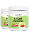 NaturalSlim Magicmag 純マグネシウムクエン酸塩パウダーストレス、便秘、筋肉、心の健康、睡眠サポート | ラズベリーレモンマグネシウムサプリメント - 8oz ドリンクミックス(2パック)