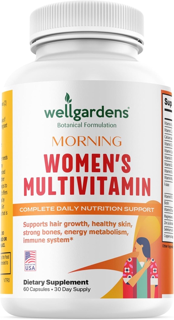 毛の成長のための100%の純粋な女性Multivitamin + 女性のための完全なビタミン– ビオチン、亜鉛、酸化防止剤–サポート皮、エネルギー、免疫の健康–米国で作られて– 60のカプセル