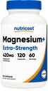 Nutricostのマグネシウム+の余分強さ420mgの120のカプセル- 60のサービング。 マグネシウム酸化物およびGlycinate -非GMOのグルテンフリー、ビーガンフレンドリー
