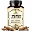 Licorice Root 100カプセル - 純粋な有機性グリチルリザグラブラ - 消化の快適さと全体的なウェルネスのためのハーブサプリメント - 非GMO&無添加